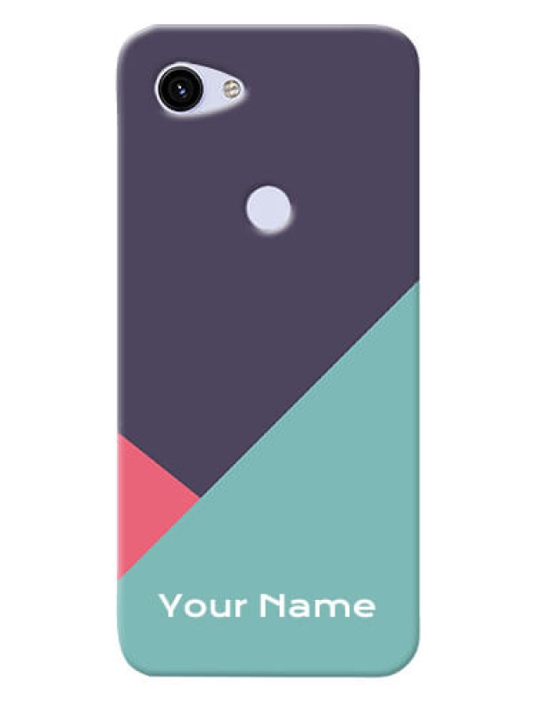 Custom Pixel 3A Custom Phone Cases: Tri Color abstract Design
