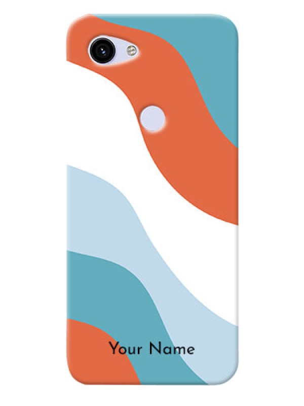 Custom Pixel 3A Mobile Back Covers: coloured Waves Design