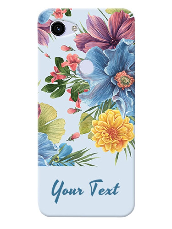 Custom Pixel 3A Custom Phone Cases: Stunning Watercolored Flowers Painting Design