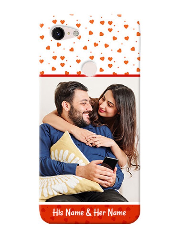 Custom Google Pixel 3Xl Phone Back Covers: Orange Love Symbol Design