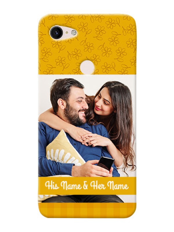 Custom Google Pixel 3Xl mobile phone covers: Yellow Floral Design