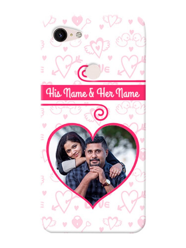 Custom Google Pixel 3Xl Personalized Phone Cases: Heart Shape Love Design