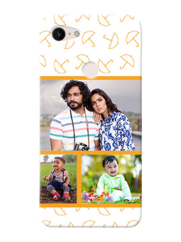 Custom Google Pixel 3Xl Personalised Phone Cases: Yellow Pattern Design