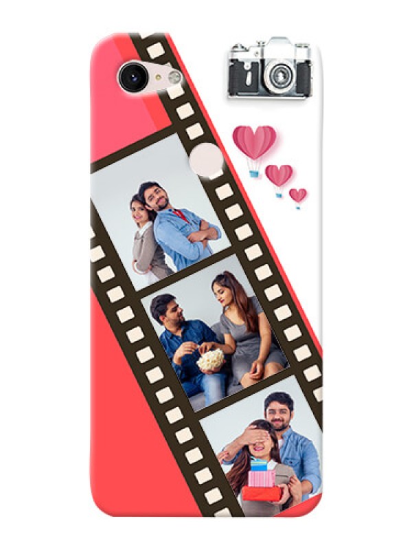 Custom Google Pixel 3Xl custom phone covers: 3 Image Holder with Film Reel