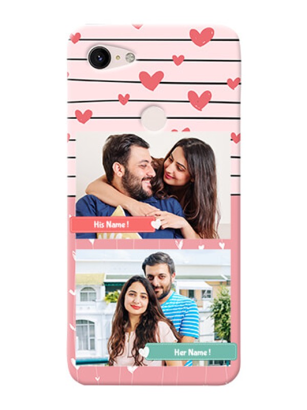Custom Google Pixel 3Xl custom mobile covers: Photo with Heart Design