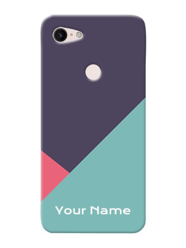 Custom Pixel 3Xl Custom Phone Cases: Tri Color abstract Design