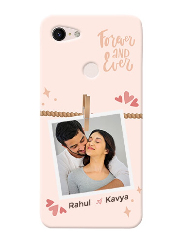 Custom Pixel 3Xl Phone Back Covers: Forever and ever love Design