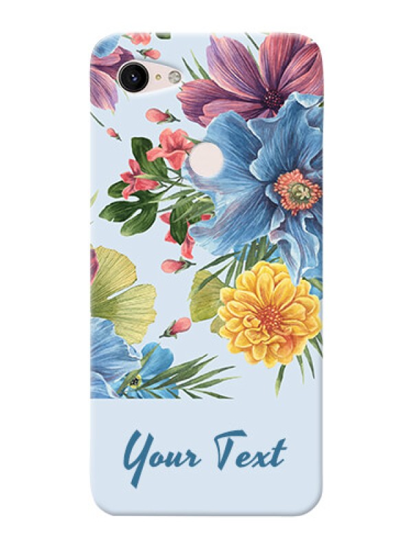 Custom Pixel 3Xl Custom Phone Cases: Stunning Watercolored Flowers Painting Design
