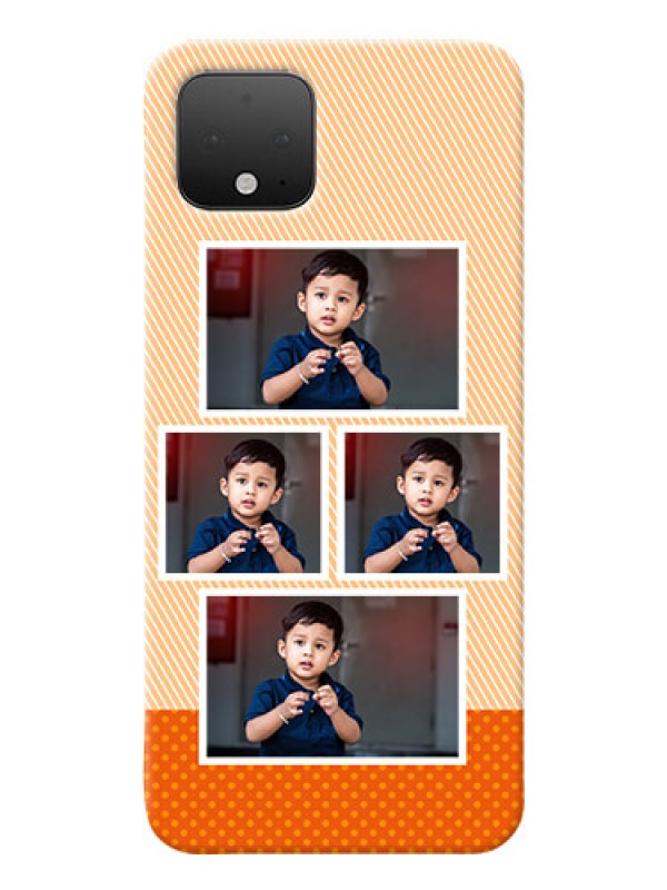 Custom Google Pixel 4 Mobile Back Covers: Bulk Photos Upload Design