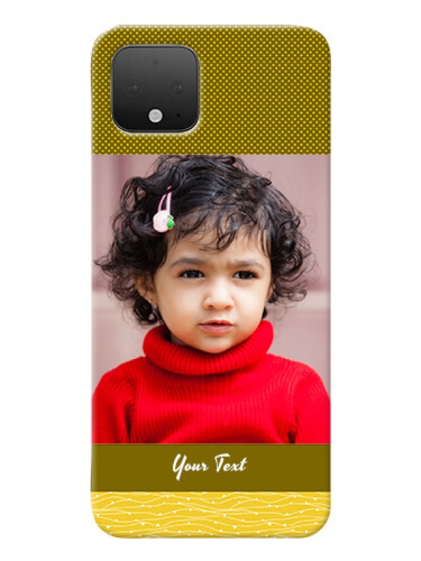 Custom Google Pixel 4 custom mobile back covers: Simple Green Color Design