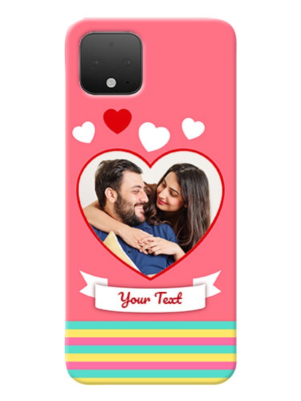 Custom Google Pixel 4 Personalised mobile covers: Love Doodle Design