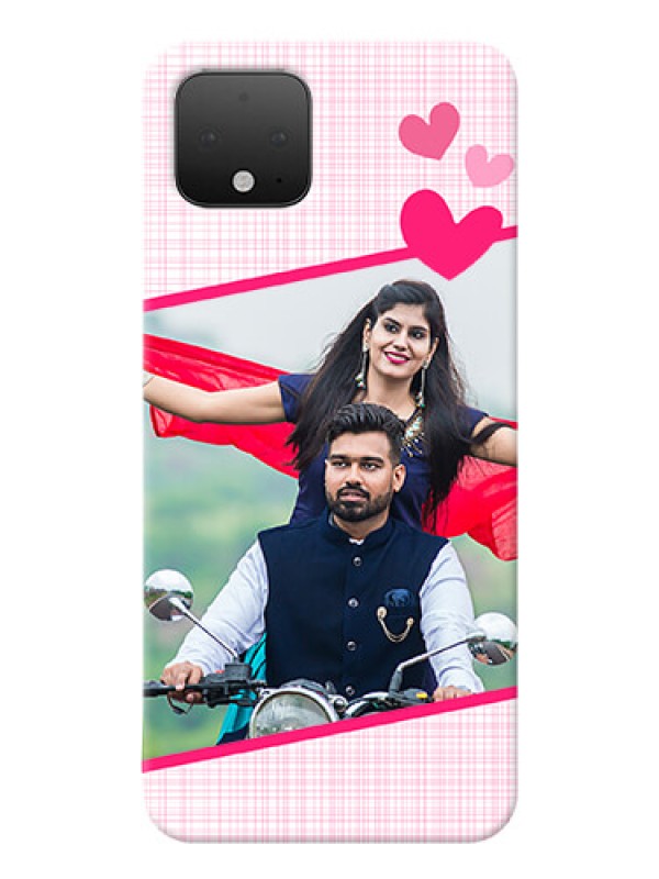 Custom Google Pixel 4 Personalised Phone Cases: Love Shape Heart Design