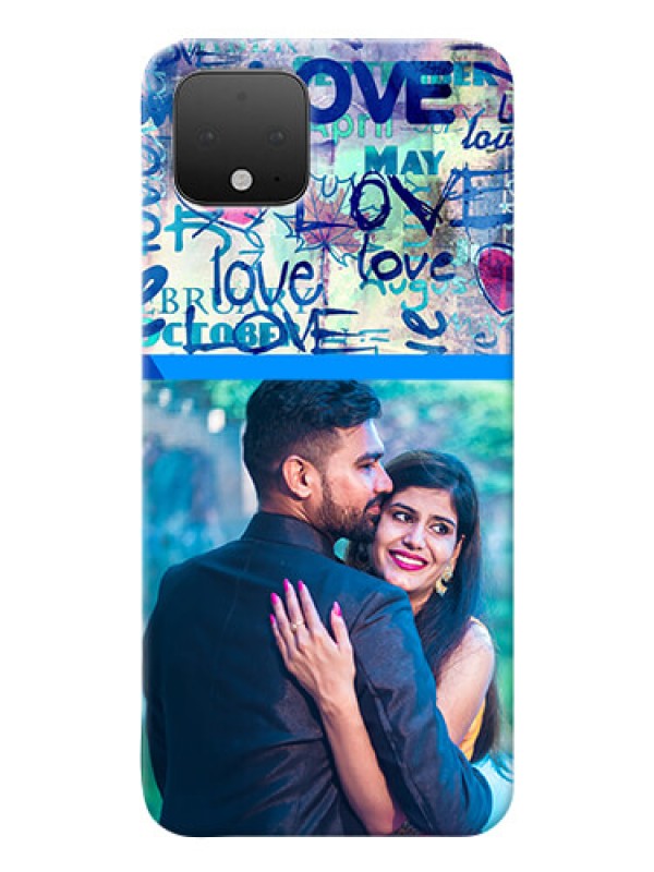 Custom Google Pixel 4 Mobile Covers Online: Colorful Love Design