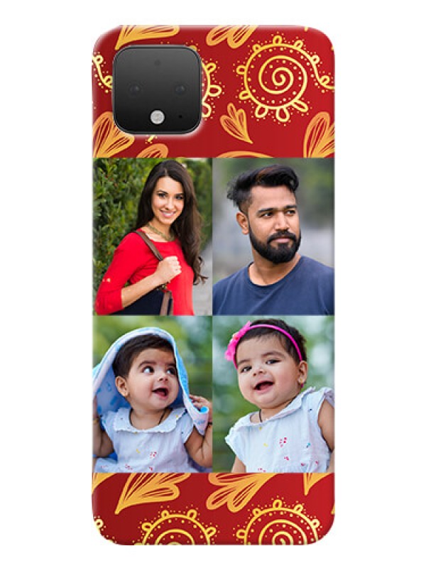 Custom Google Pixel 4 Mobile Phone Cases: 4 Image Traditional Design