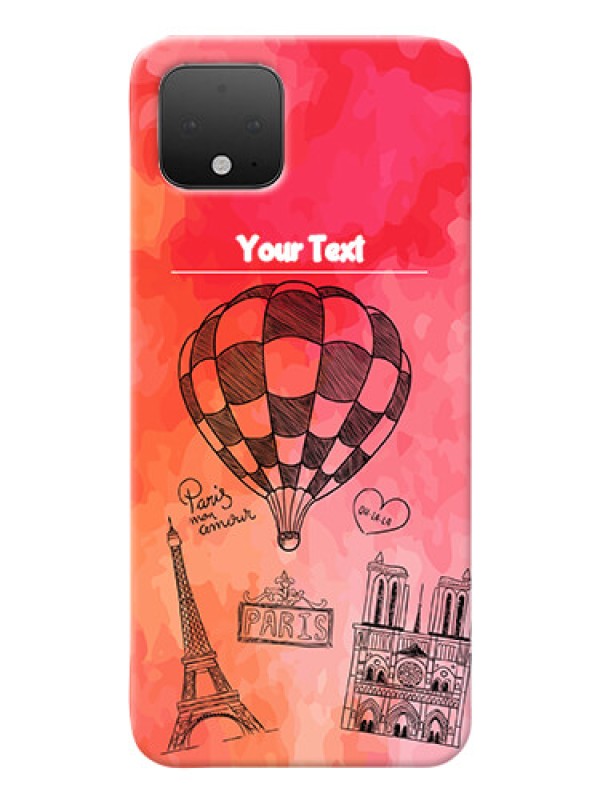 Custom Google Pixel 4 Personalized Mobile Covers: Paris Theme Design