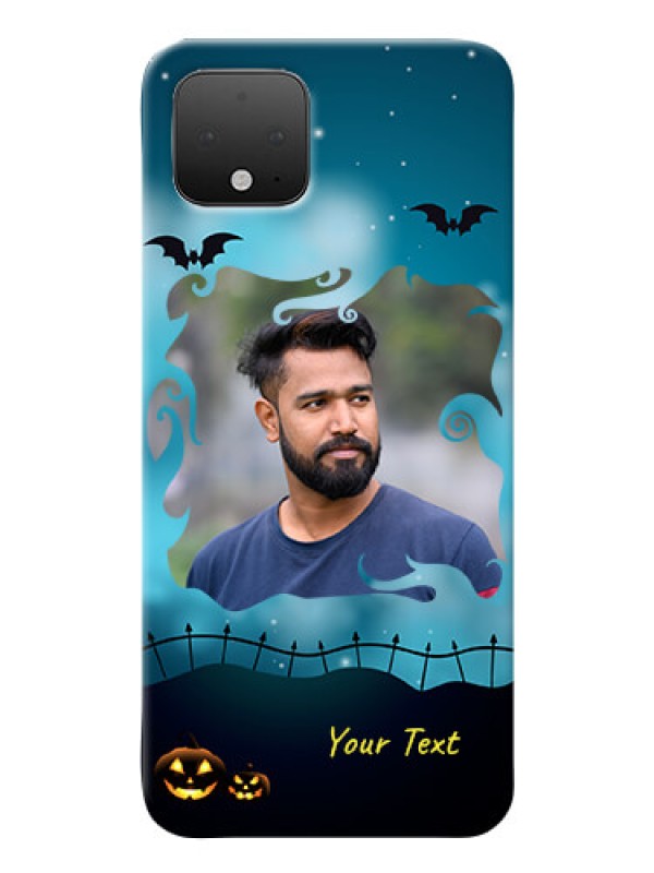 Custom Google Pixel 4 Personalised Phone Cases: Halloween frame design