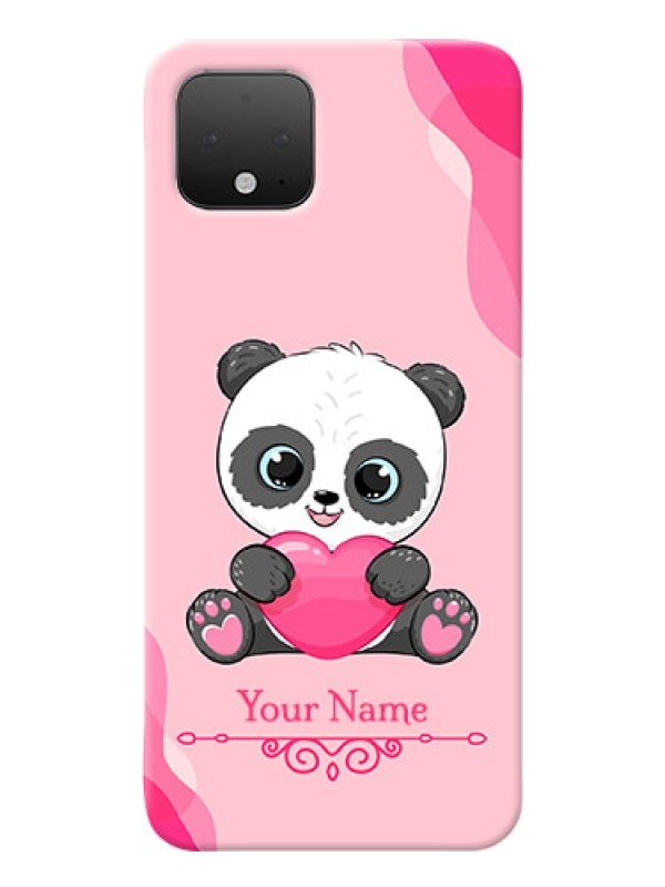 Custom Pixel 4 Mobile Back Covers: Cute Panda Design