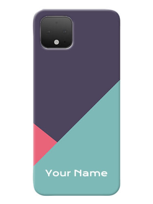 Custom Pixel 4 Custom Phone Cases: Tri Color abstract Design