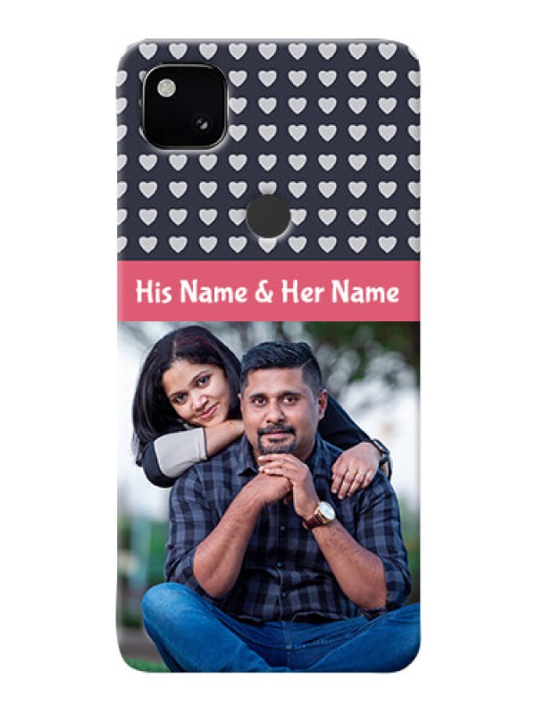 Custom Google Pixel 4A Custom Mobile Case with Love Symbols Design
