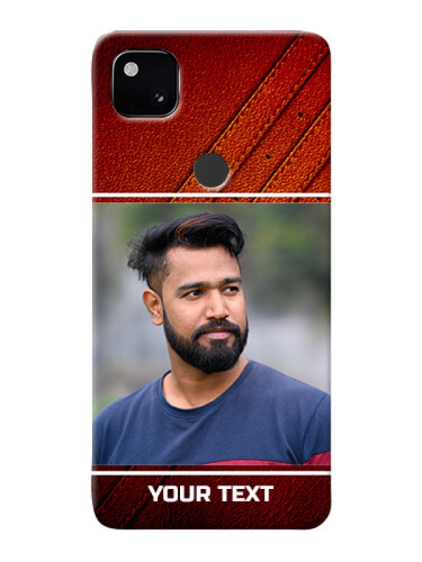 Custom Google Pixel 4A Back Covers: Leather Phone Case Design