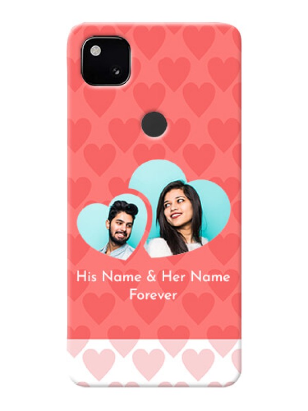 Custom Google Pixel 4A personalized phone covers: Couple Pic Upload Design