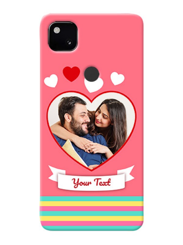 Custom Google Pixel 4A Personalised mobile covers: Love Doodle Design