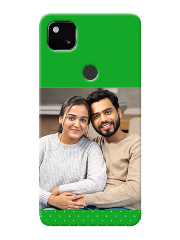 Custom Google Pixel 4A Personalised mobile covers: Green Pattern Design
