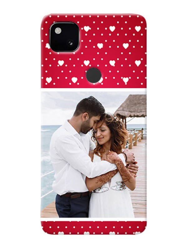 Custom Google Pixel 4A custom back covers: Hearts Mobile Case Design