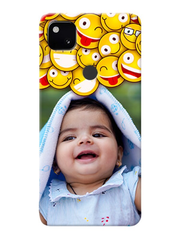 Custom Google Pixel 4A Custom Phone Cases with Smiley Emoji Design