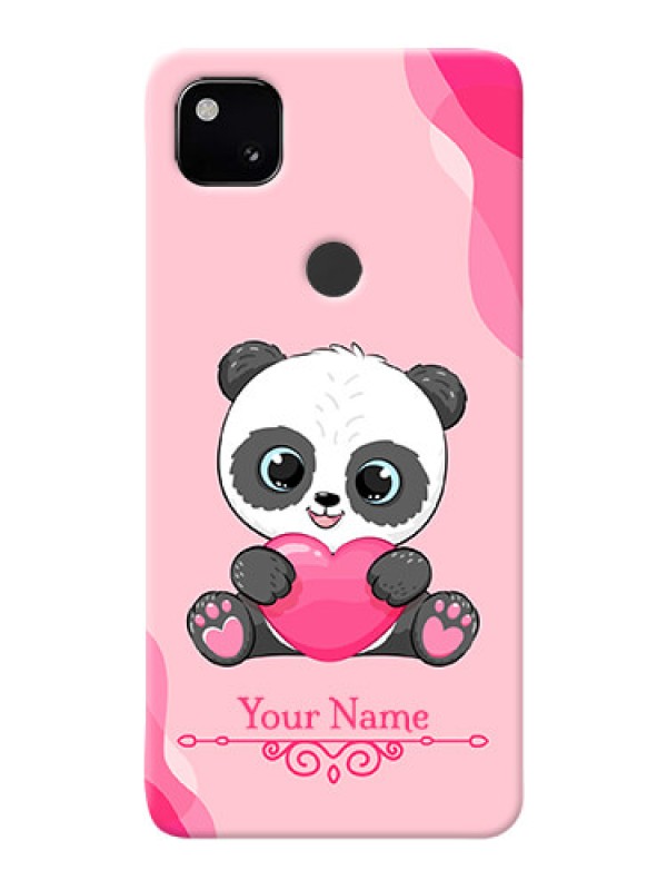 Custom Pixel 4A Mobile Back Covers: Cute Panda Design
