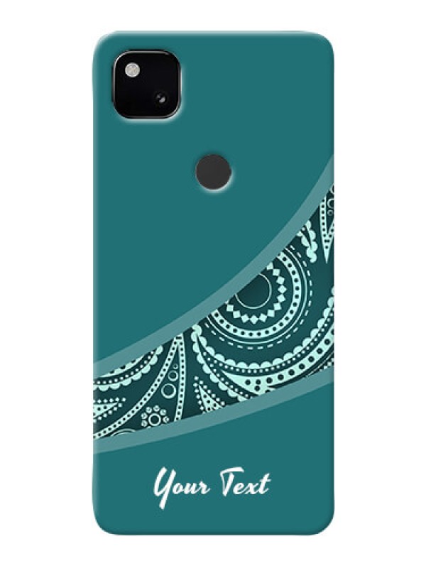 Custom Pixel 4A Custom Phone Covers: semi visible floral Design