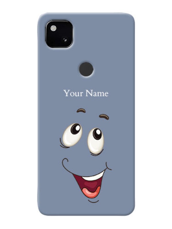 Custom Pixel 4A Phone Back Covers: Laughing Cartoon Face Design