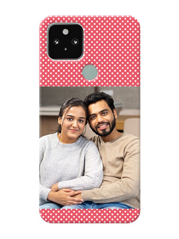 Custom Pixel 5 5G Custom Mobile Case with White Dotted Design