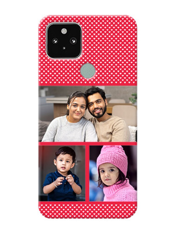 Custom Pixel 5 5G mobile back covers online: Bulk Pic Upload Design