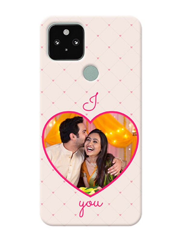 Custom Pixel 5 5G Personalized Mobile Covers: Heart Shape Design