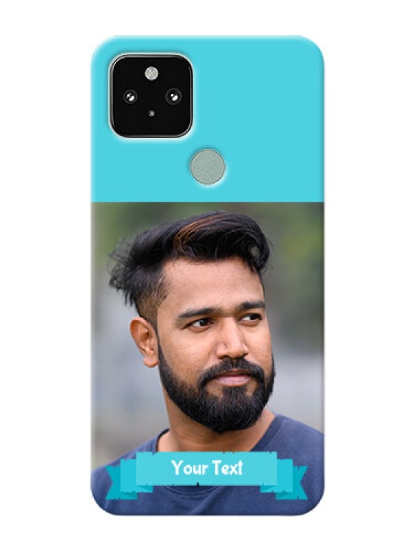 Custom Pixel 5 5G Personalized Mobile Covers: Simple Blue Color Design