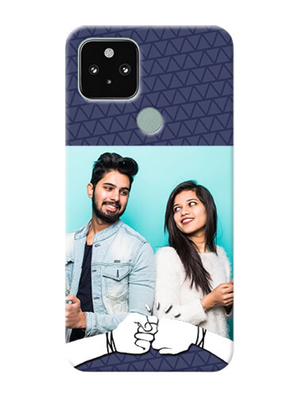 Custom Pixel 5 5G Mobile Covers Online with Best Friends Design  