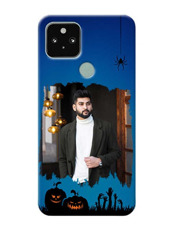 Custom Pixel 5 5G mobile cases online with pro Halloween design 