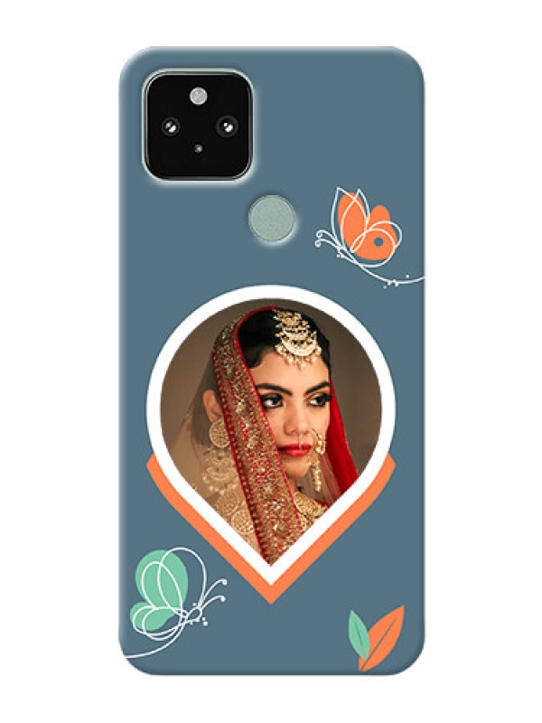 Custom Pixel 5 Custom Mobile Case with Droplet Butterflies Design