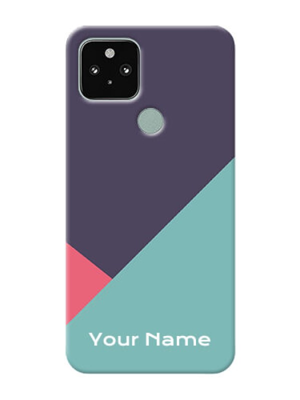 Custom Pixel 5 Custom Phone Cases: Tri Color abstract Design