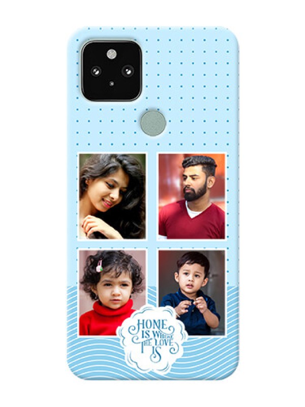 Custom Pixel 5 Custom Phone Covers: Cute love quote with 4 pic upload Design