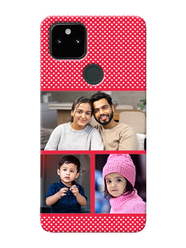 Custom Pixel 5A mobile back covers online: Bulk Pic Upload Design