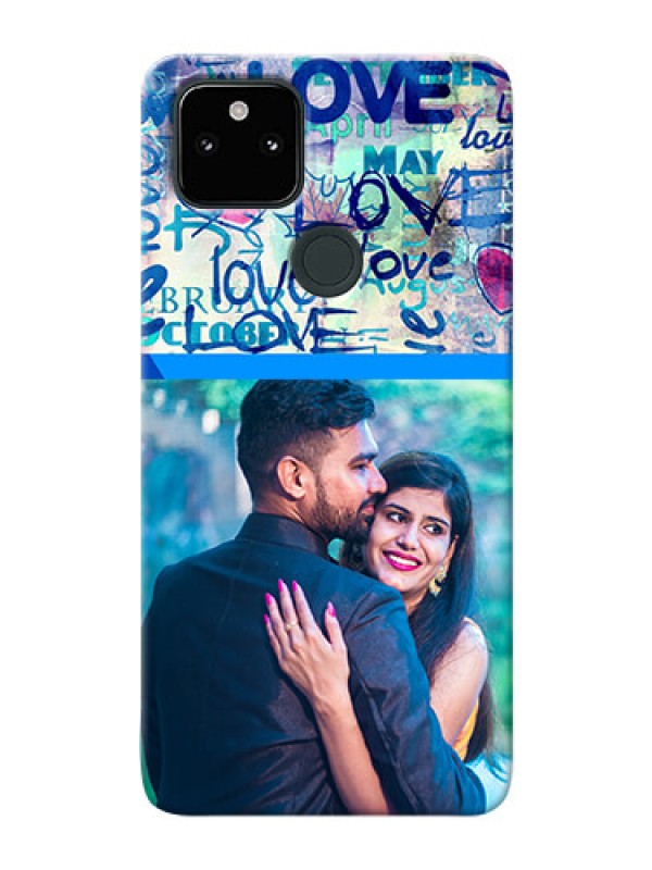 Custom Pixel 5A Mobile Covers Online: Colorful Love Design