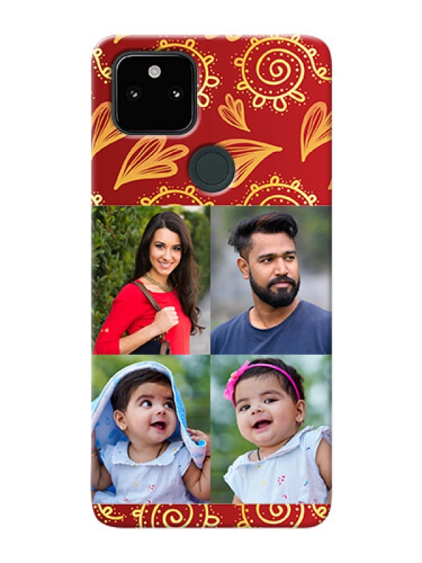 Custom Pixel 5A Mobile Phone Cases: 4 Image Traditional Design