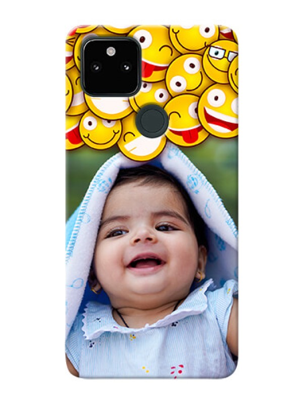 Custom Pixel 5A Custom Phone Cases with Smiley Emoji Design
