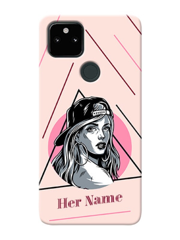 Custom Pixel 5A 5G Custom Phone Cases: Rockstar Girl Design