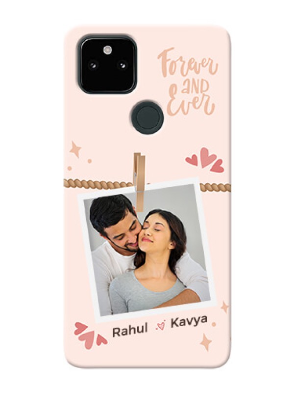 Custom Pixel 5A 5G Phone Back Covers: Forever and ever love Design