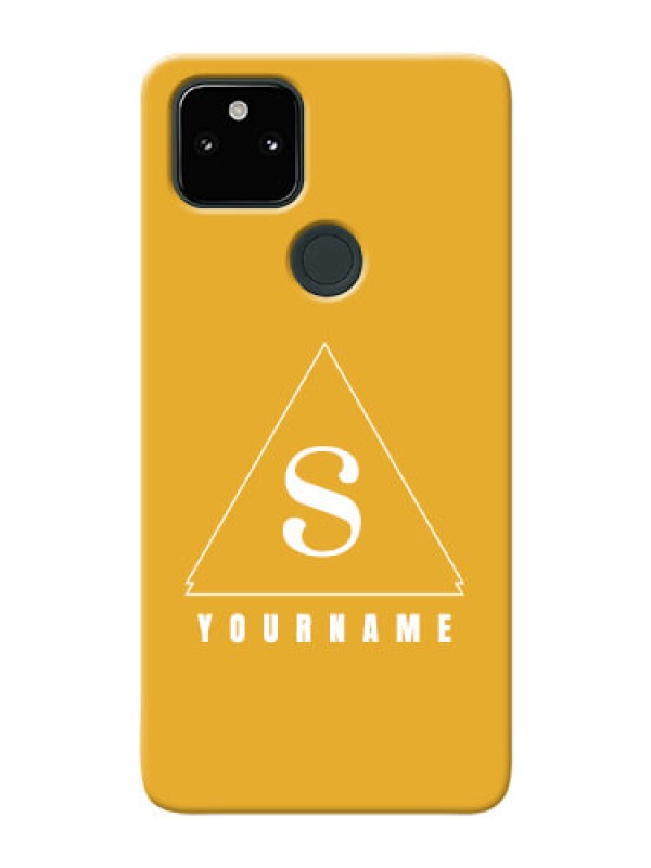 Custom Pixel 5A 5G Custom Mobile Case with simple triangle Design