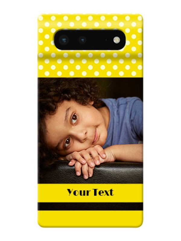 Custom Pixel 6 5G Custom Mobile Covers: Bright Yellow Case Design