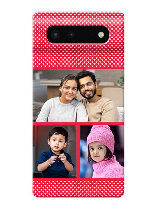 Custom Pixel 6 5G mobile back covers online: Bulk Pic Upload Design